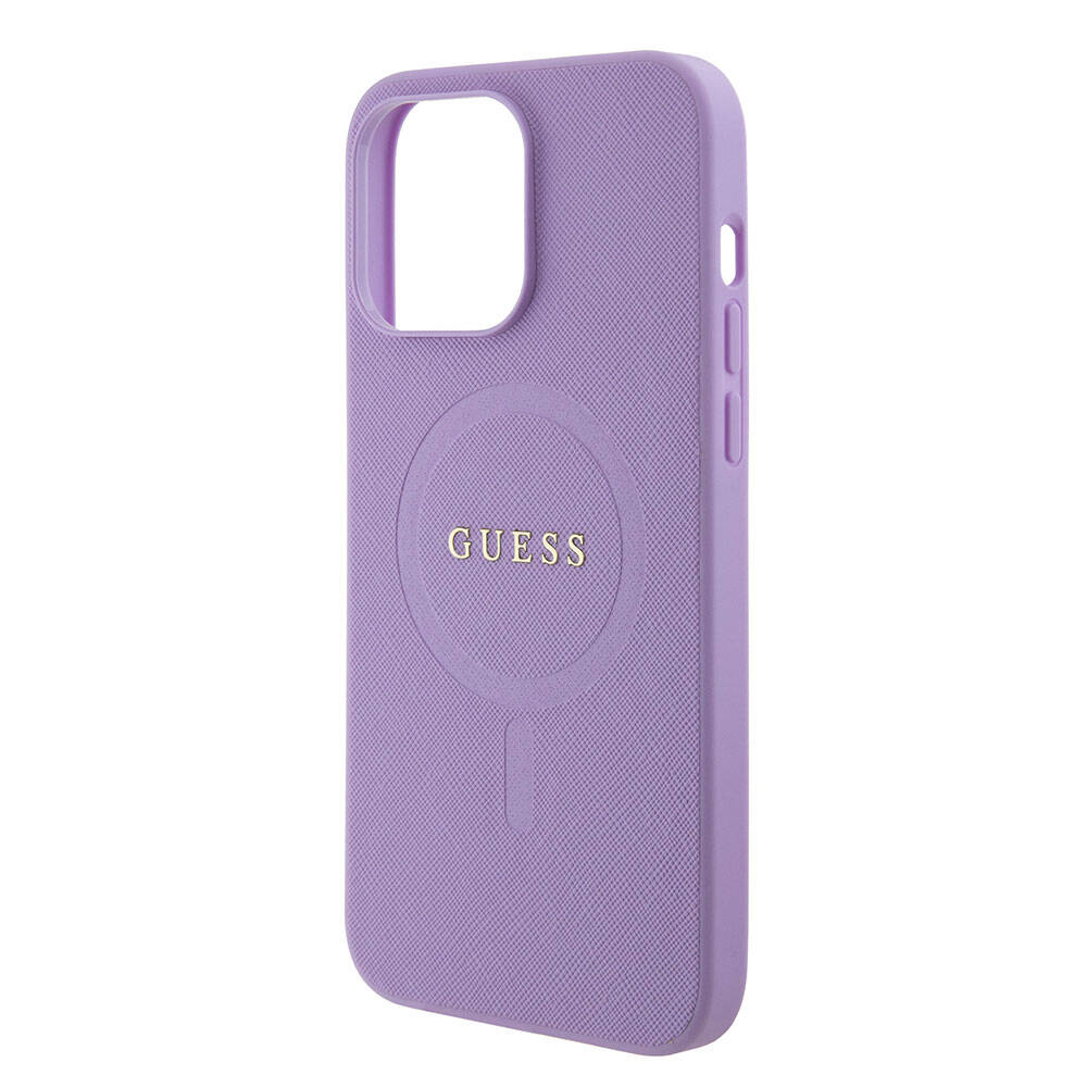 Guess iPhone 15 Pro Max Orjinal Lisanslı Magsafe Şarj Özellikli Yazı Logolu Saffiano Telefon Kılıfı - 5 Guess iPhone 15 Pro Max Orjinal Lisanslı Magsafe Şarj Özellikli Yazı Logolu Saffiano Telefon Kılıfı - 5